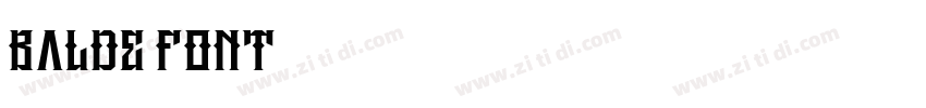 Balde Font字体转换